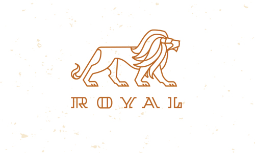 lion line drawing logo