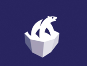 polar bear on ice logo