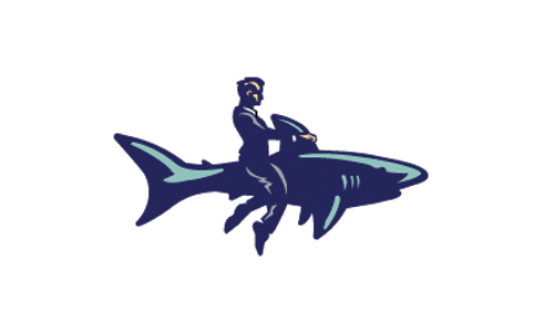 vintage shark logo